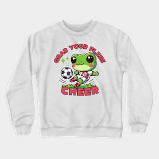 Football player froggy Crewneck Sweatshirt